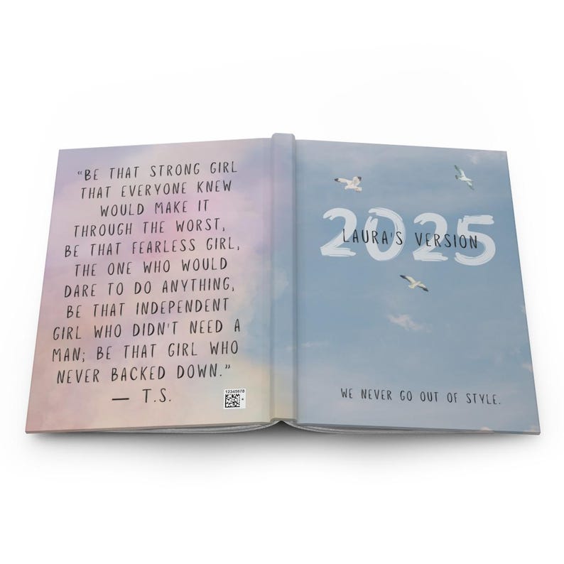 Custom Swifty Gift, Birthday Swiftea Albums as Books Journal, Eras Tour Fan Gift for Music Lovers, Eras Tour Accessory, Folk Music Journal image 6