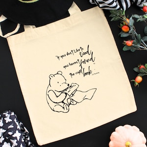 Winnie the Pooh Tote, Winnie the Pooh Baby Shower Gift, Winnie the pooh tote bag, Gift for Book Lover, Classic Winnie the Pooh bag, Rowling