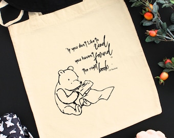 Winnie the Pooh Tote, Winnie the Pooh Baby Shower Gift, Winnie the pooh tote bag, Gift for Book Lover, Classic Winnie the Pooh bag, Rowling