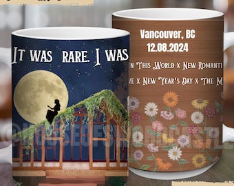 Custom Eras Surprise Songs Piano Eras Keepsake, Custom Eras Tour Piano Flowers Surprise Song Floral Coffee Mug, Unique Gift for Friends, Cup