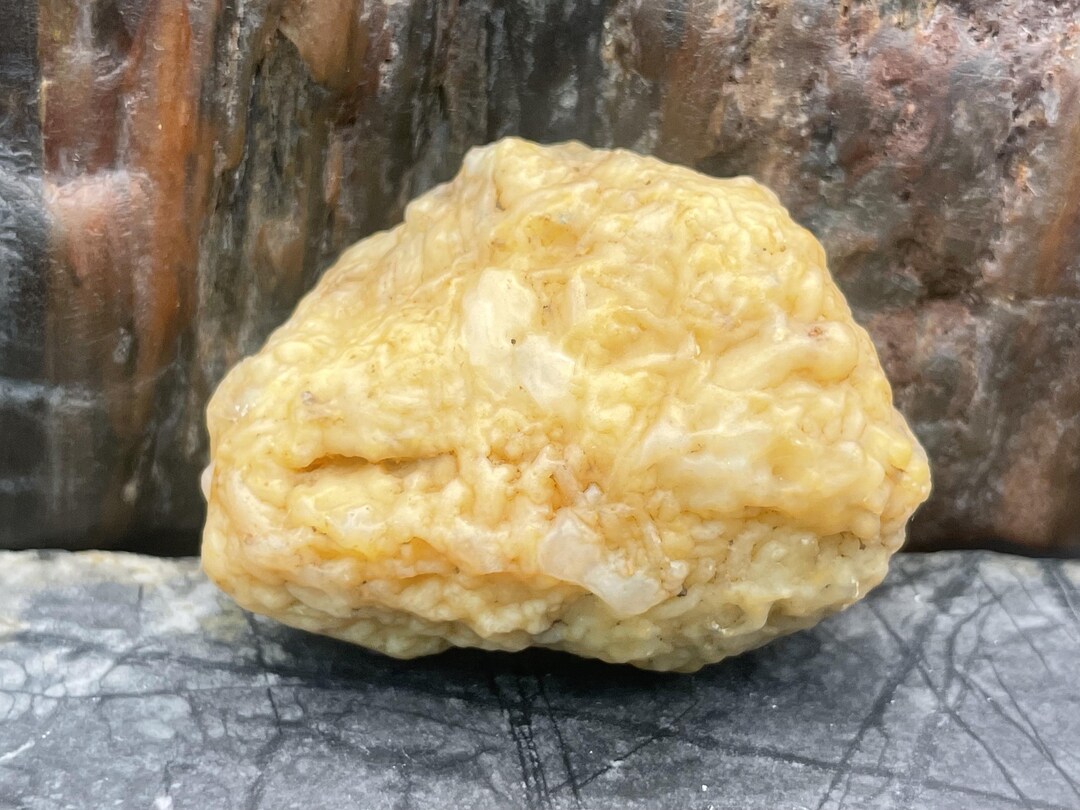 Alashan Fish Roe Agate Yellow Rounded Cluster | Inner Mongolian Gobi ...