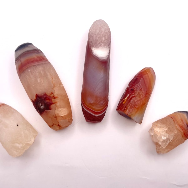 Gobi Spiral Agates, Witch’s Finger, Mongolia Gobi Desert Agate