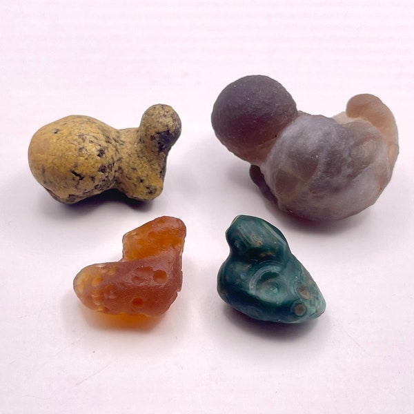 Gobi Agate Miniature Sets ***free chalcedony rose if buy 3 sets***, natural, candy heart agate, colorful, specimen, sardonyx agate