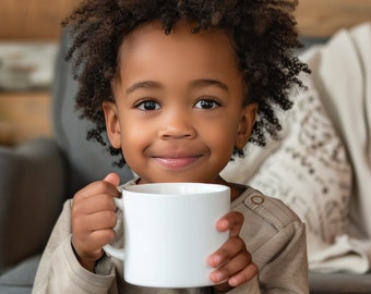 Mug Mockup Kids Little BOY Coffee Mug Mockups Cocoa Mug Mock up Little Kids Holding Coffee Mug Mockup BOY Mockup White Coffee Mug 11oz Mug