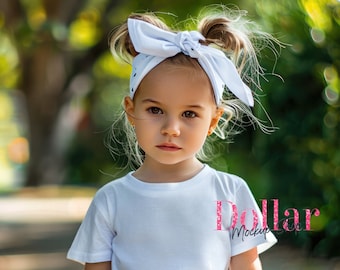 Mockup Kids Little Girl Tshirt Mock ups Red Shirt Mockup Kids Gildan Bella Canvas Bandana Cool Kids t shirt mockup kids shirt mockup girl