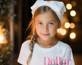 Maqueta de camiseta para niños Maquetas para niñas pequeñas Niños Gildan y Rabbit Skins Camiseta maquetas camisa blanca Niños Mockup camiseta Camiseta para niños