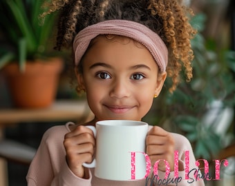 Mug Mockup Kids Little Girl Coffee Mug Mockups Cocoa Mug Mock up Little Kids Holding Coffee Mug Mockup Girl Mockup White Coffee Mug 11oz Mug
