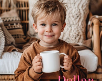 Mug Mockup Kids Little BOY Coffee Mug Mockups Cocoa Mug Mock up Little Kids Holding Coffee Mug Mockup BOY Mockup White Coffee Mug 11oz Mug