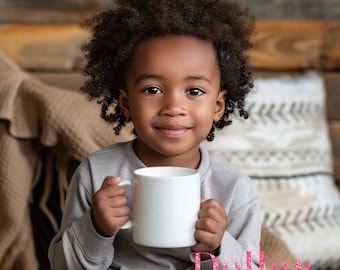 Mug Mockup Kids Little BOY Coffee Mug Mockups Cocoa Mug Mock up Little Kids Holding Coffee Mug Mockup BOY Mockup White Coffee Mug 11oz Mug