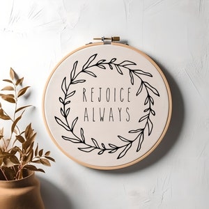 Hand Embroidery Template PDF Template Christian Verse Embroidery Wall Decor Christian Sayings Home Decor Downloadable PDF