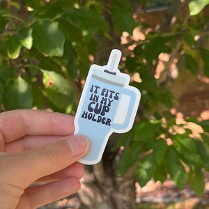 Cute Preppy Stanley Cup Sticker With Funny Message - Stanley Cup Accessories - Great Gift for Roommate or Bestfriend
