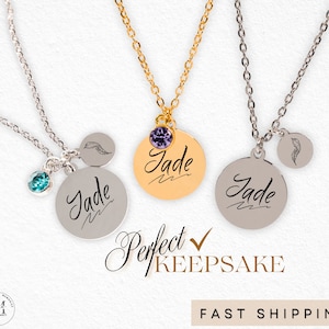 Handwriting Necklace with Name Custom Necklace Personalized Charm Jewelry Gift Ideas Signature Necklace Writer Gifts