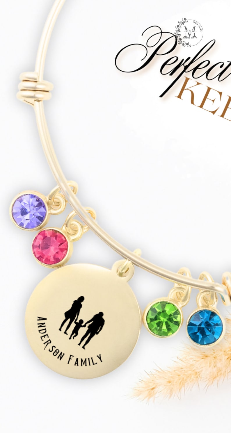 Personalized Children Name Bracelet For Mom Custom Kids Charm With