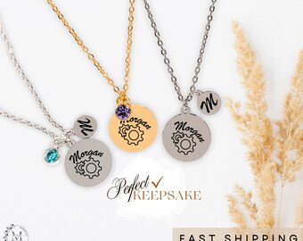 Custom Engineer Jewelry Necklace Gift For Engineer Engineer Graduation Science Mechanical Electrical Civil Engineer Gifts Industrial Gift