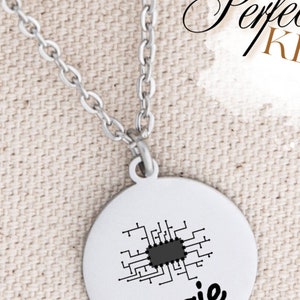 Custom Computer Jewelry Tech Necklace Gift for Her Student Gifts for ...