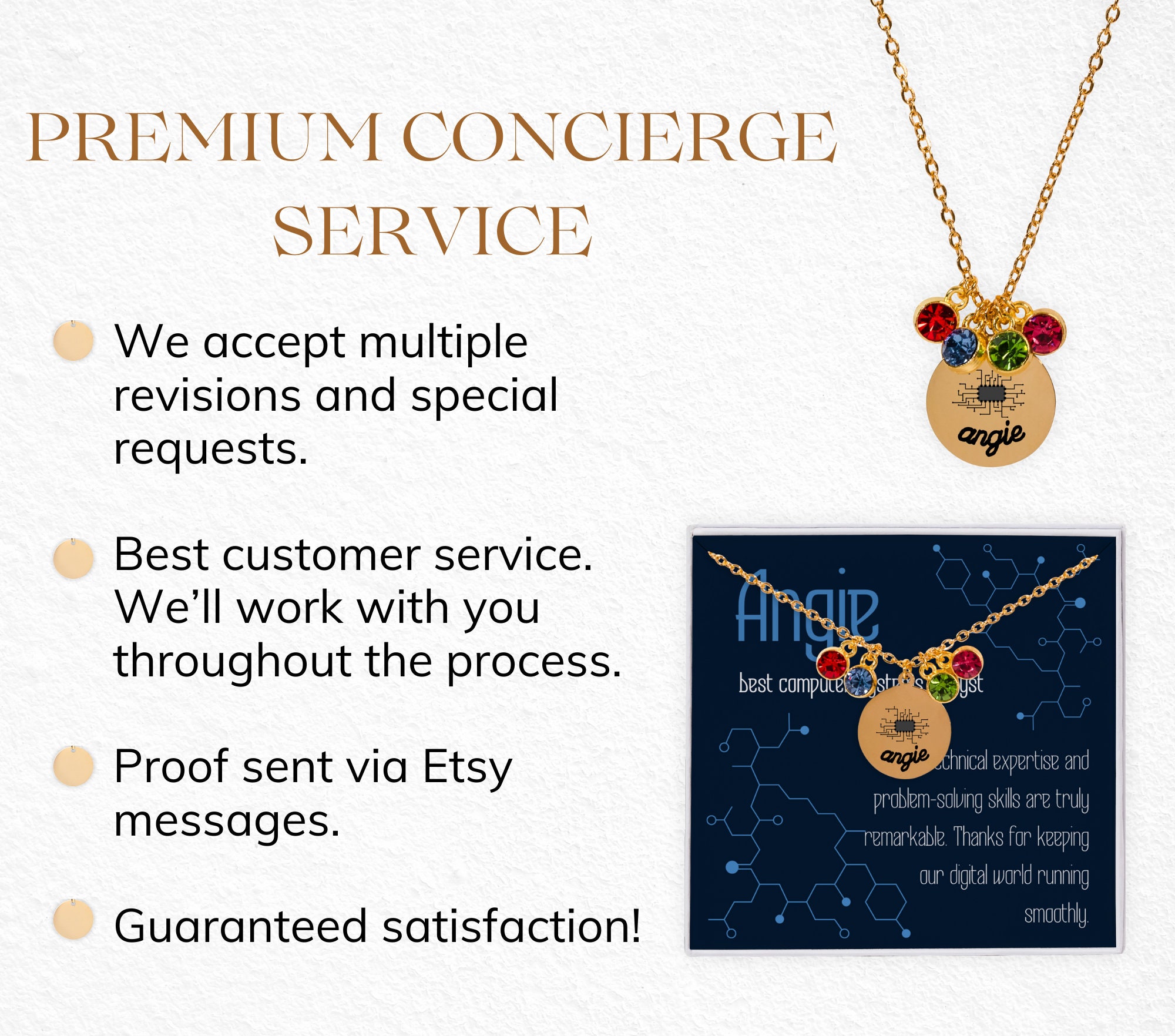 Custom Computer Jewelry Tech Necklace Gift for Her Student Gifts for ...