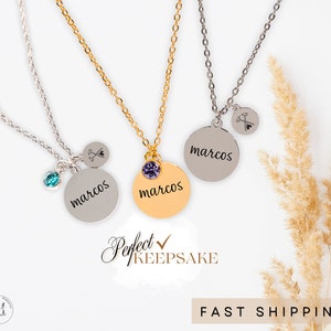 Personalized Firefighter Gift Father First Responder Cool Man Gifts Jewelry Necklace Gift For Him Gift For Her Custom Name Initial Print