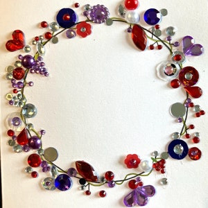 Set di 5 biglietti vuoti decorati a mano per tutte le occasioni