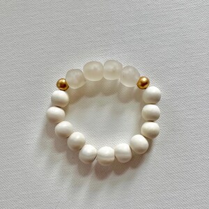 White Glass Bracelet
