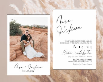 LDS Wedding Invitation