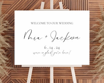 LDS Wedding Welcome Sign