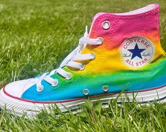 Rainbow Converse High Tops