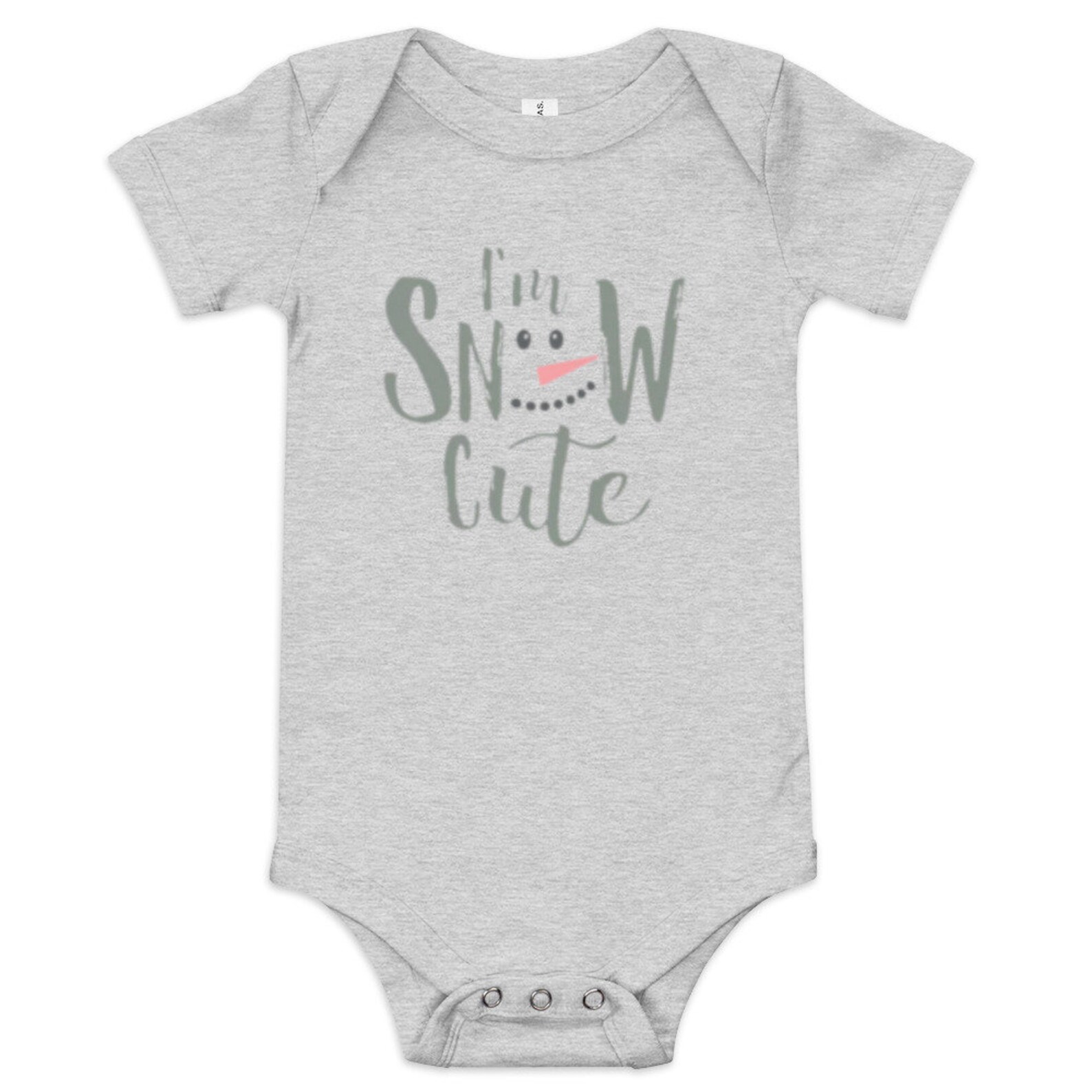 I'm Snow Cute Baby Onesie® Funny Snowman Pun Onesie® Etsy