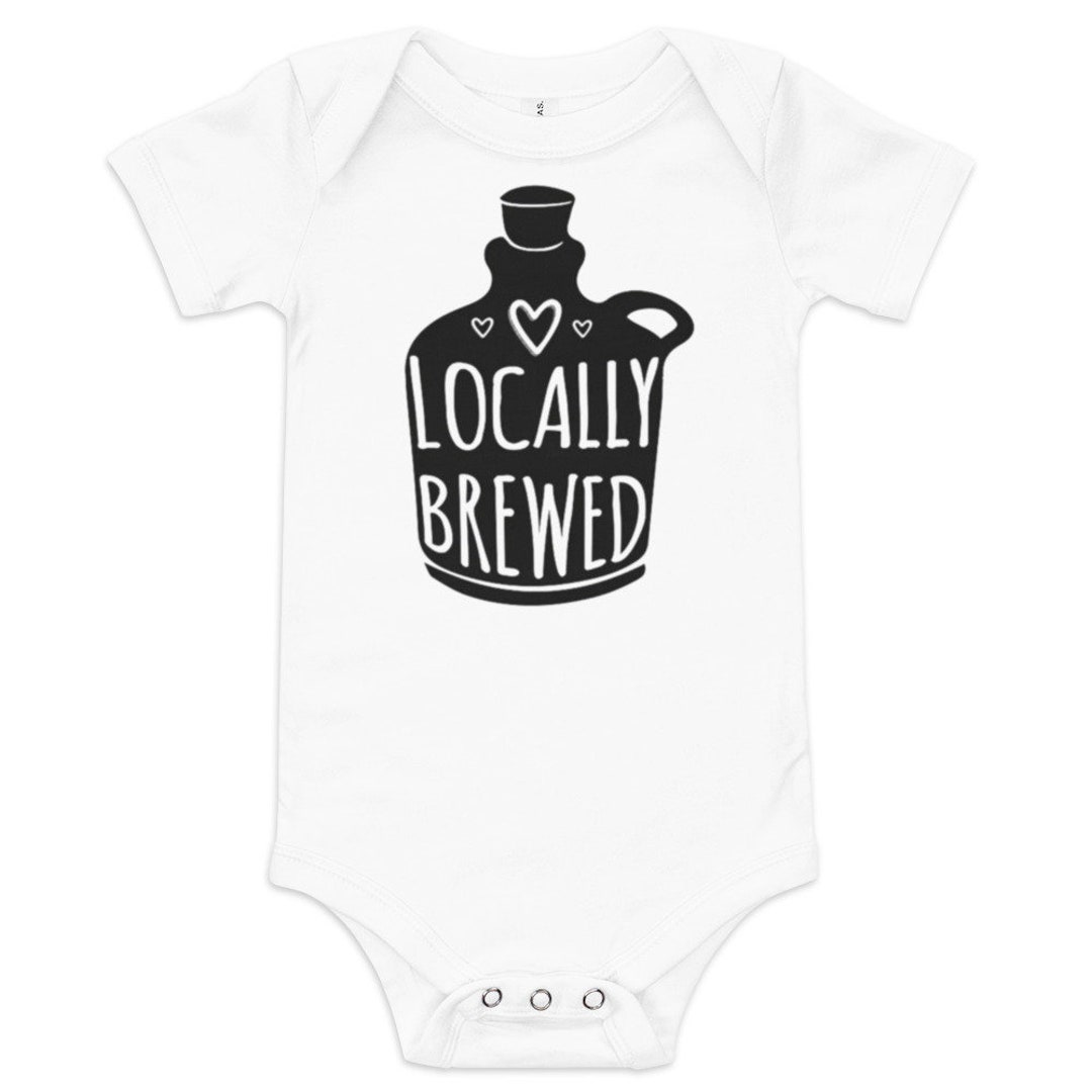 Locally Brewed Onesie® Funny Onesie®s Beer Onesie® Unique Baby Gift
