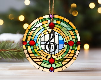 Musical Ornament, Musician Gift, Music Design, Music Teacher Gift, Choir Member, Music Accessory, Singer Gift, Musician Decor, Music Room