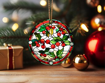 Mistletoe 2023 Ornament, Holiday Gift Idea, Heirloom Keepsake, Holiday Decor, Tree Decoration, Gift Exchange, Christmas Gift, Fun Ornament