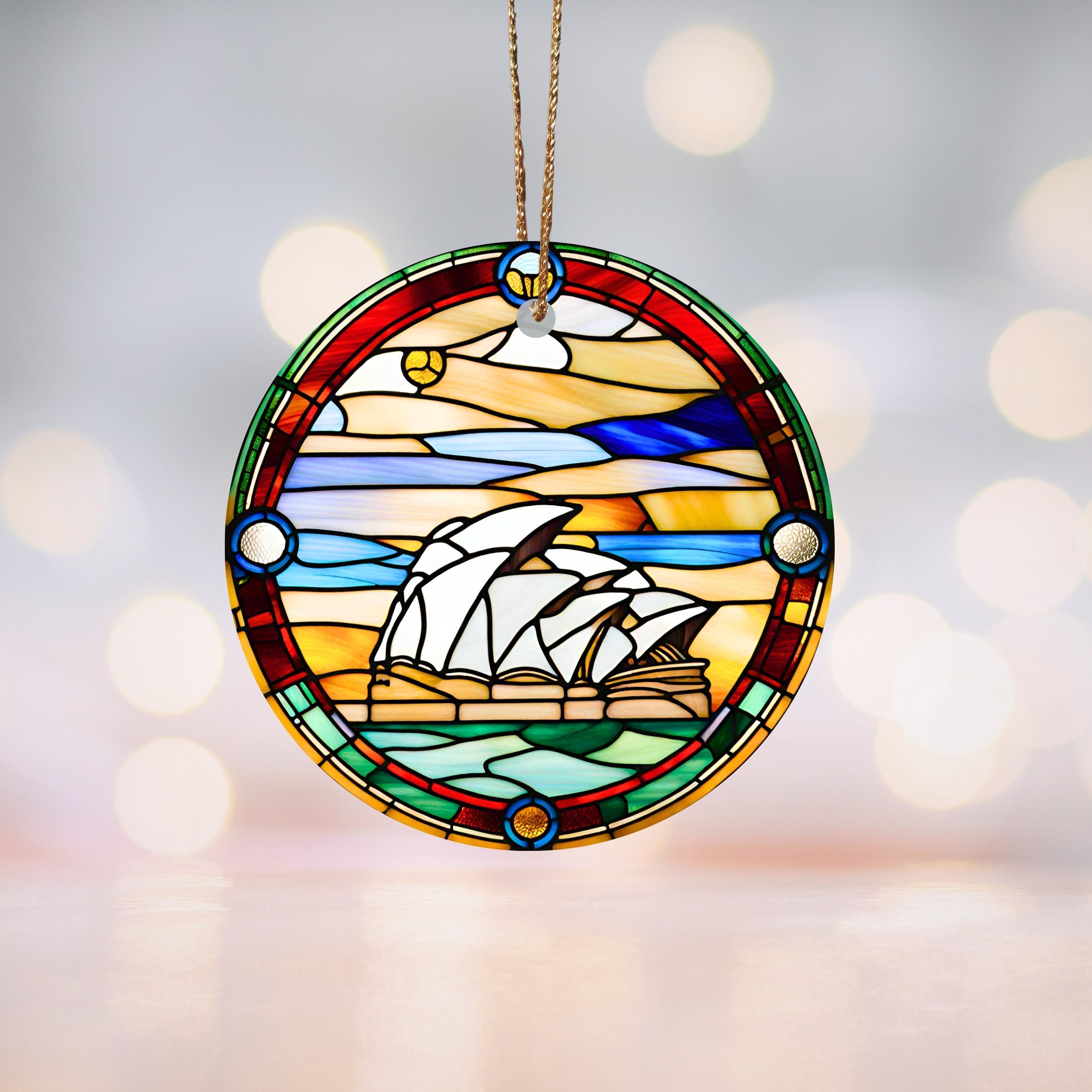 シドニー オペラハウス ステンドグラス モチーフ セラミック