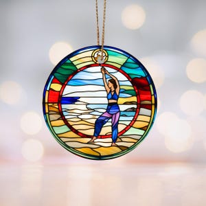Adorno de cerámica de qigong, regalo de atención plena, bienestar navideño, adorno de artes curativas, regalo de qigong, decoración navideña, adorno de artes curativas