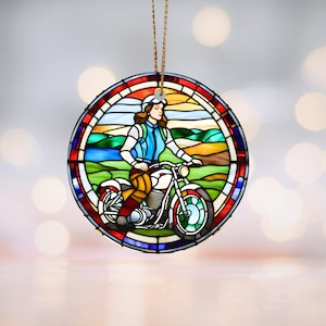 Biker Ornament, Biker Weihnachtsgeschenk, Geschenk für Biker, Motorrad-Liebhaber-Geschenk, Biker-Geschenk, Motorradfahrer-Geschenk, Keramik-Ornament