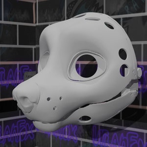 Hyena Base STL with Hinged Movable Jaw, in Toony Kemono Style [Instant Download]