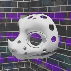 Bat Fursuit Base STL, with Hinged Moving Jaw, in Toony Kemono Style [Instant Download]