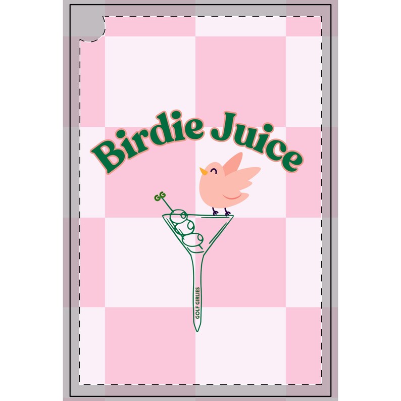 Birdie Juice Pink Golf Towel, Funny Golf Gifts for Women, Golf Decor, Unique Golf Accessories, Birdie Celebration Towel, Golf Girlies image 3