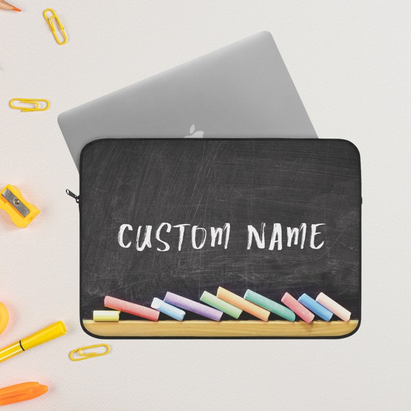 Personalized Teacher Laptop Case Etsy