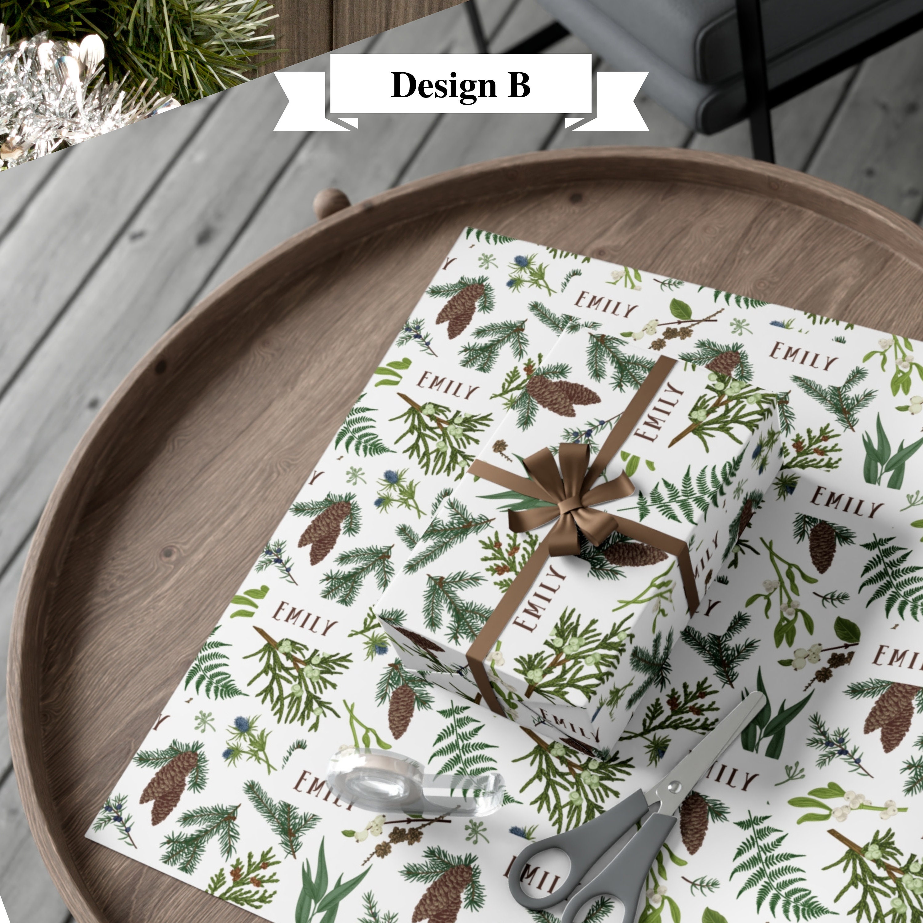 Personalized Christmas Wrapping Paper Custom Christmas Wrapping Paper