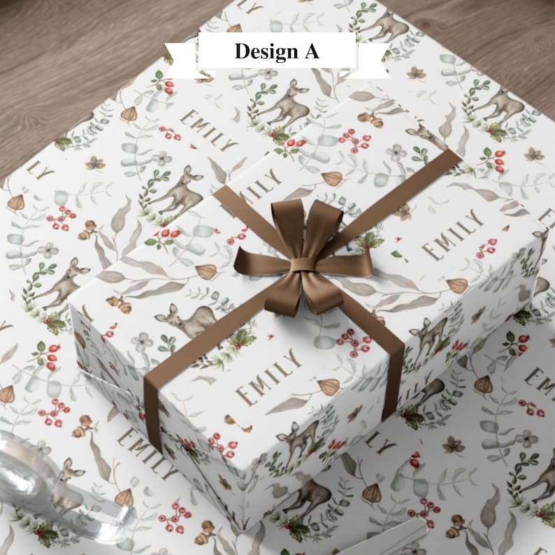 Personalized Christmas Wrapping Paper Custom Christmas Wrapping Paper