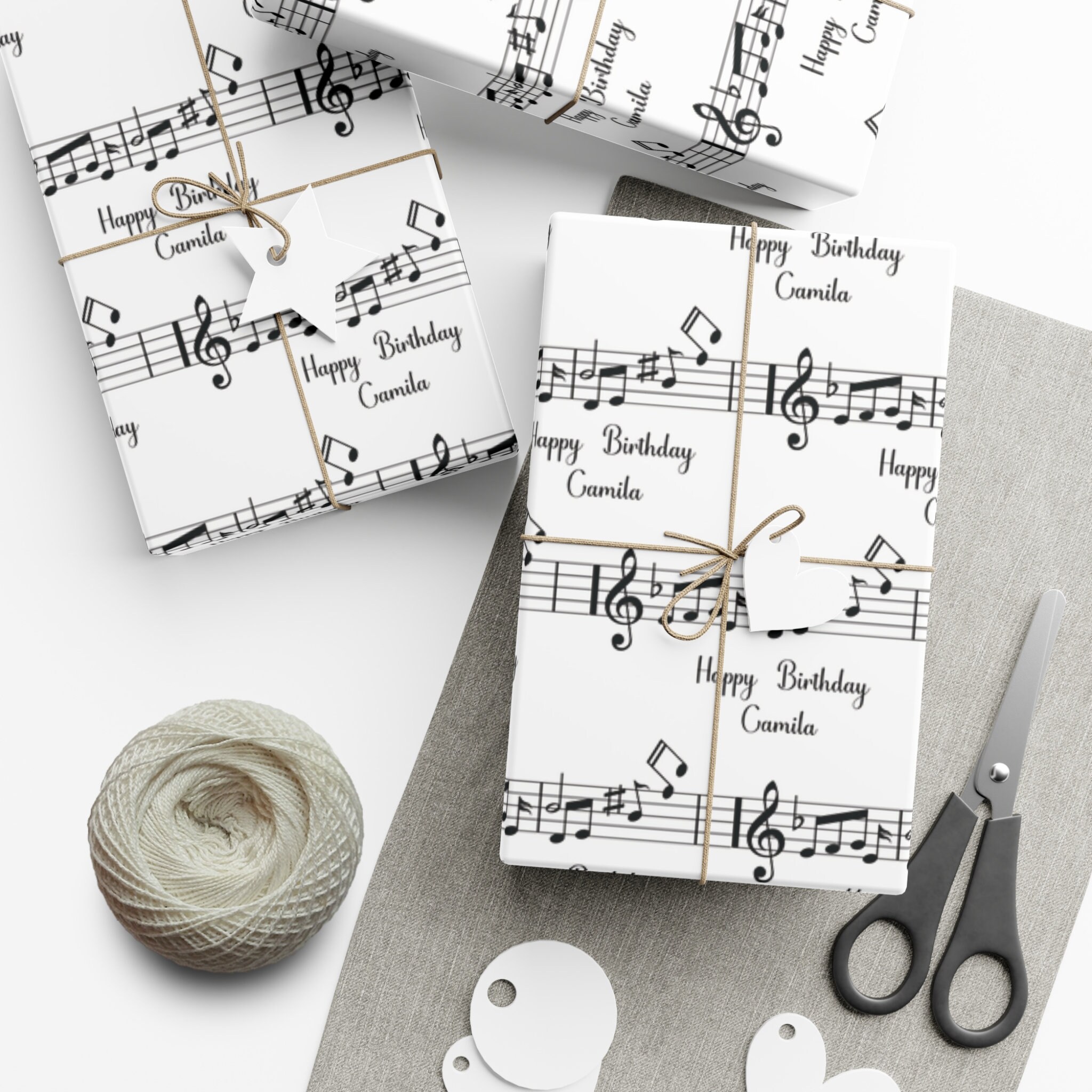 Personalized Birthday Wrapping Paper Custom Name Bday Wrap Custom ...