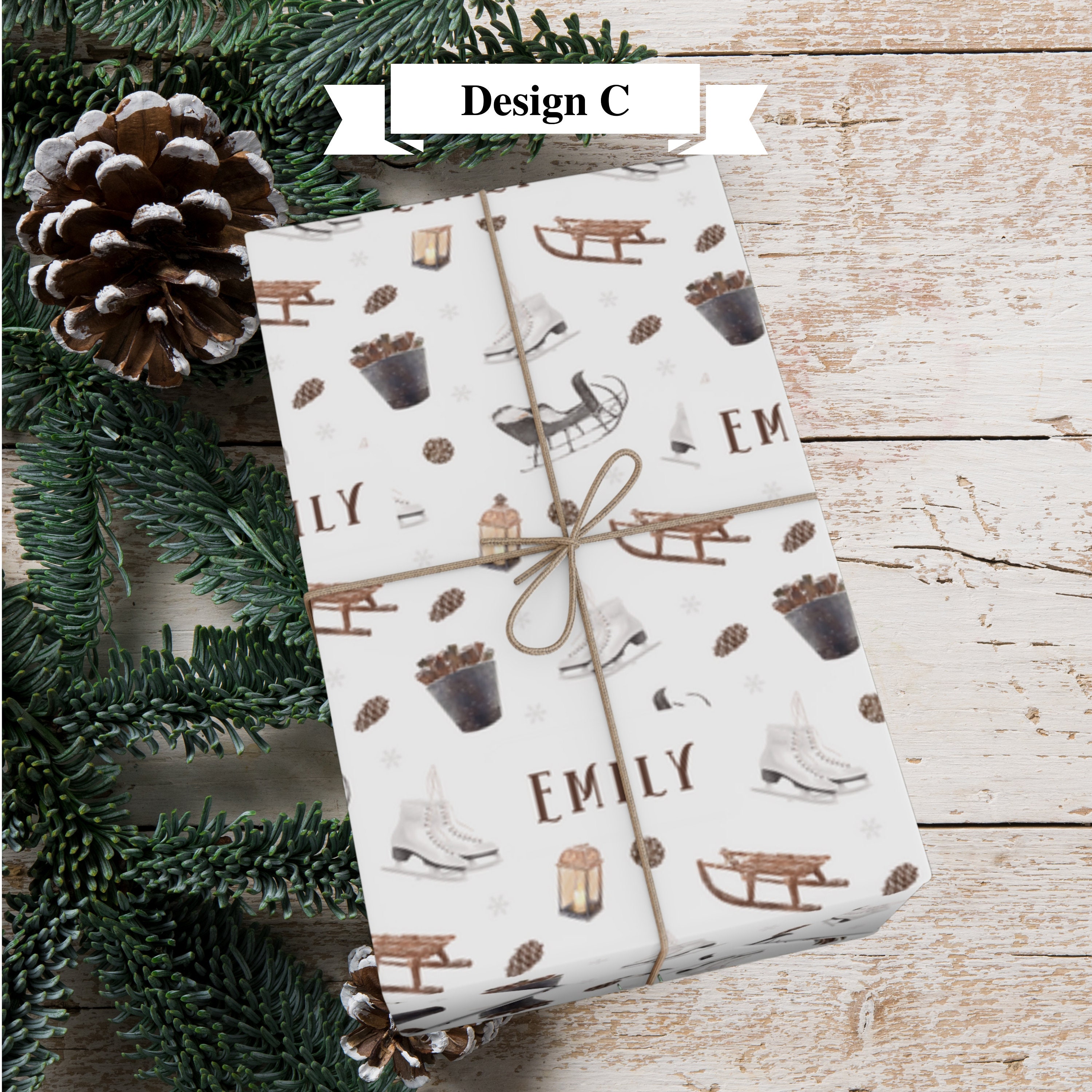 Personalized Christmas Wrapping Paper Custom Christmas Wrapping Paper