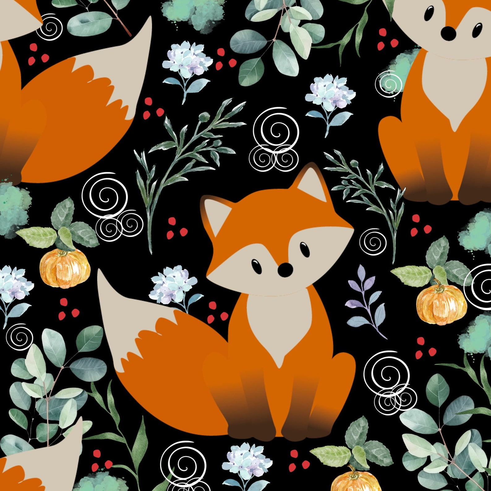 Seamless Fall Paper - Etsy