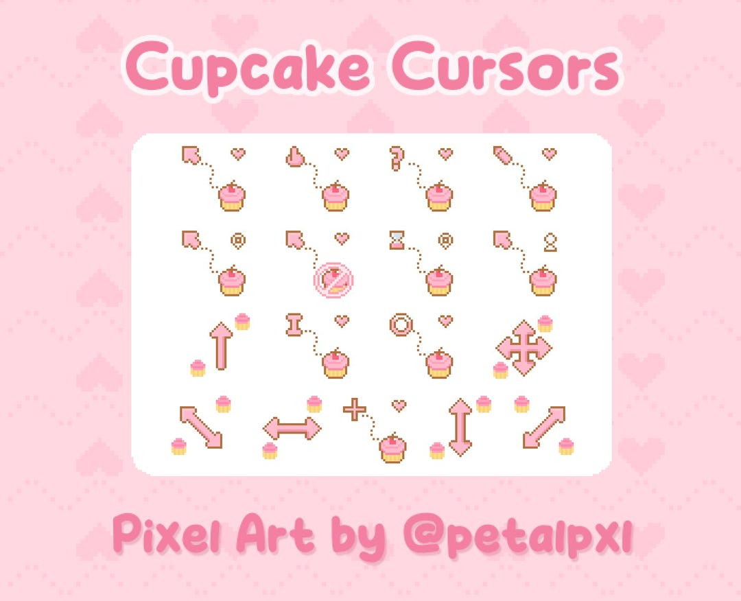 17 Cupcake Cursors for Windows Pcs - Custom Mouse Cursors - Cute Cursor ...