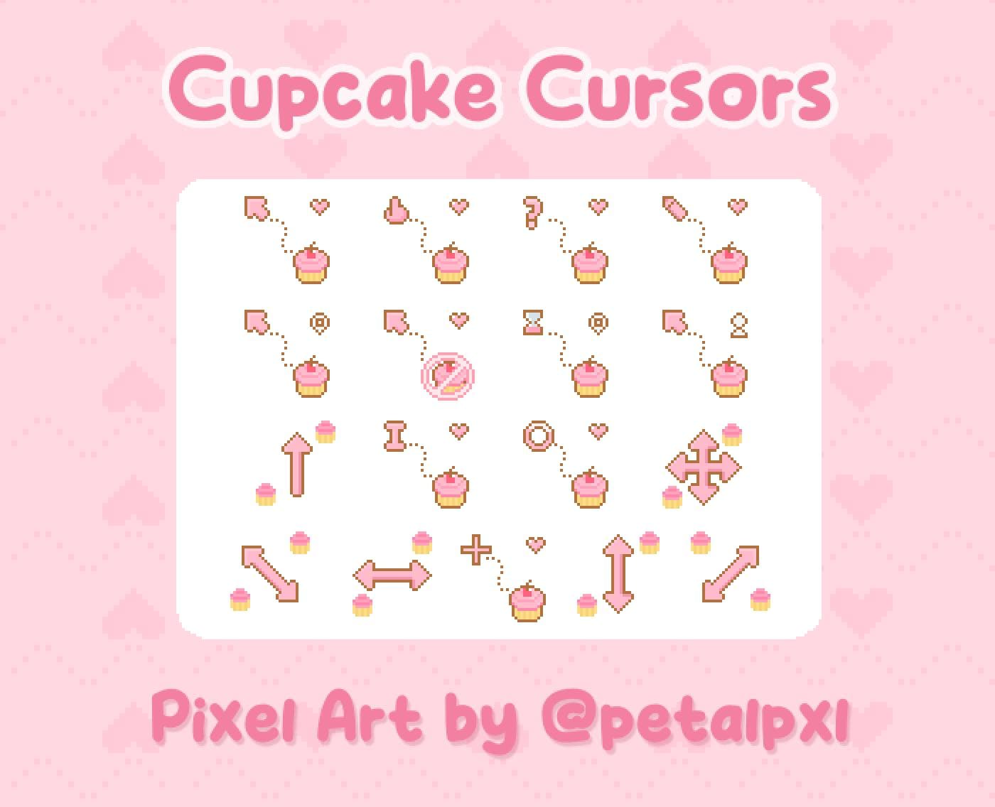 Bread Custom Cursor 17 Cupcake Cursors for Windows Pcs - Custom Mouse Cursors - Cute Cursor ...