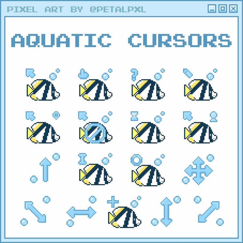 Animated Aquatic Cursors for PC - Windows Only - Frutiger Aero Cursor ...