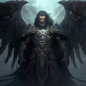 Dark Angel Ebony General - Strategists of the Celestial Battlefield / Custom Conjuration / Companion / Distant / Remote / Connection/Binding