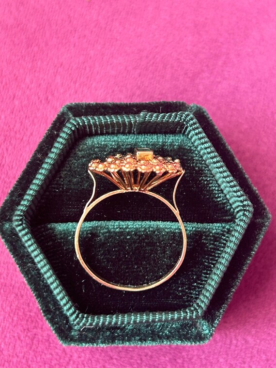 18k Solid Yellow Gold Antique Emerald Indian Fili… - image 3