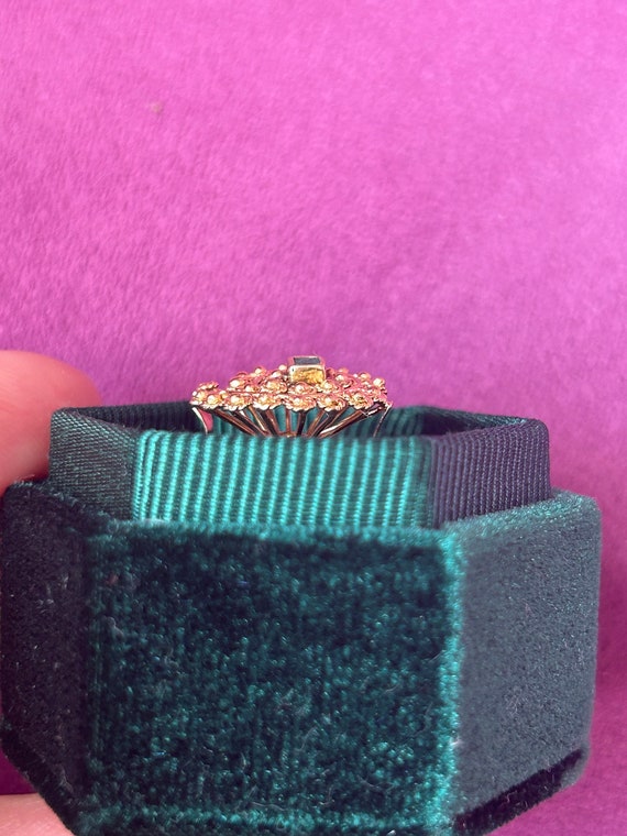 18k Solid Yellow Gold Antique Emerald Indian Fili… - image 4