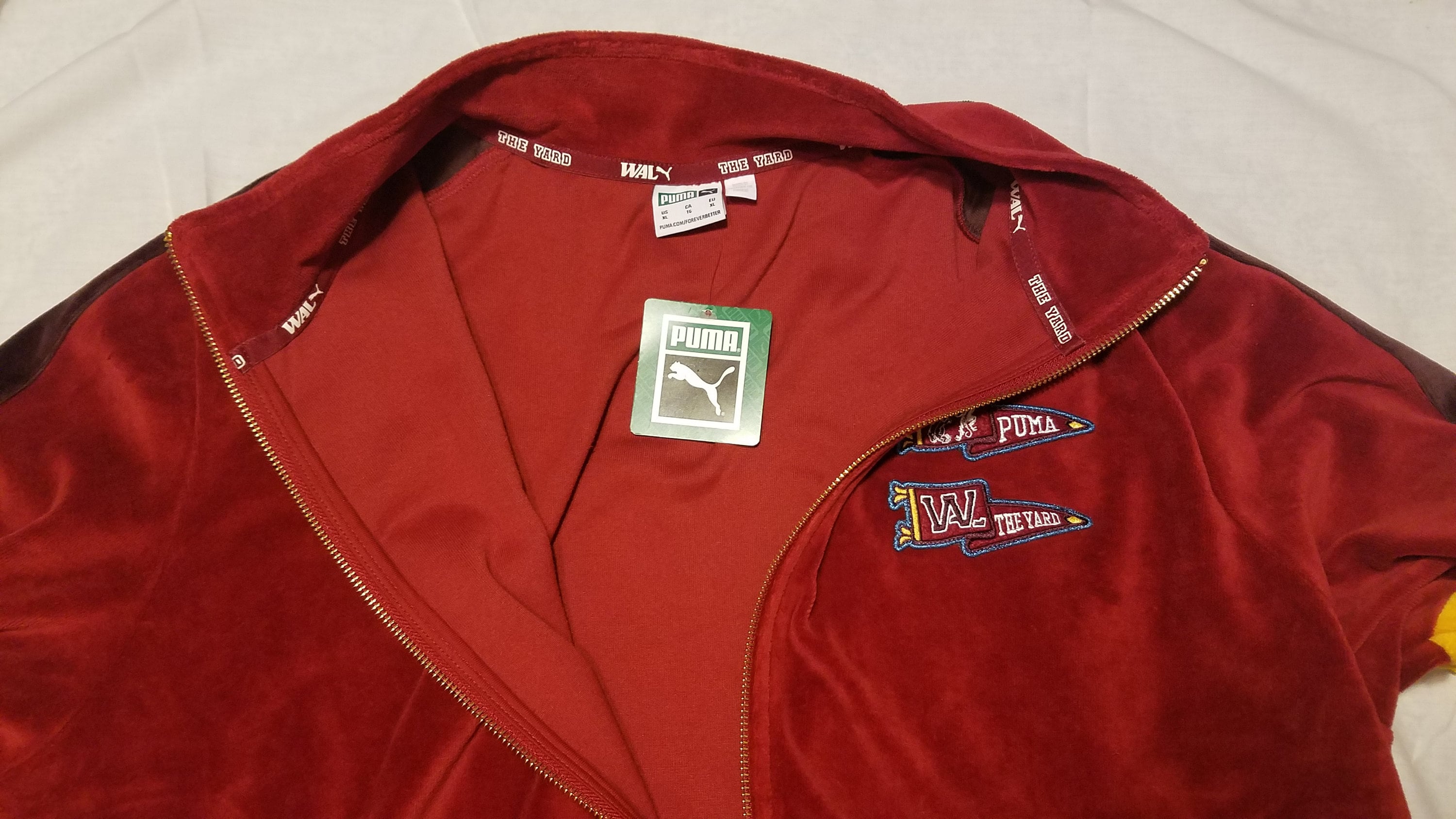 Puma Intense Red Wal Mens XL Jacket L Pants Tracksuit Track Suit Velour Velvet Jogger Retro Etsy Australia