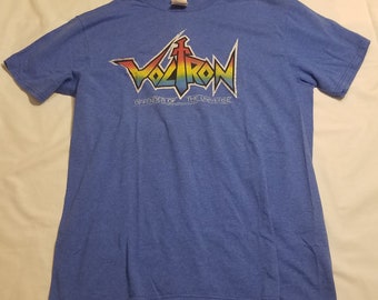 Voltron Defenders of the Universe Blue Mens L Shirt tshirt